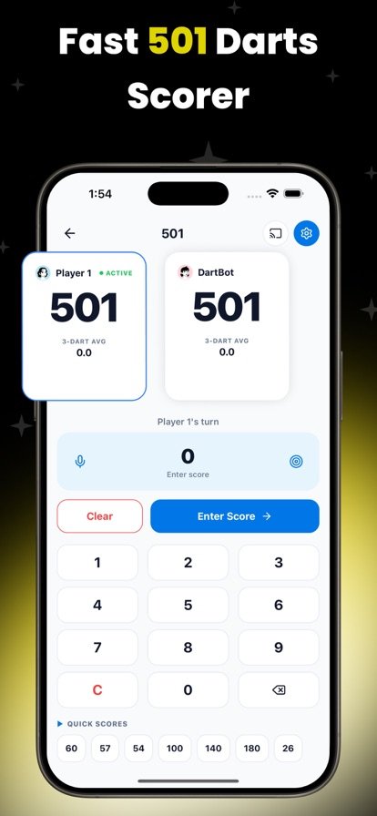 Darts Counter Scoring App screenshot