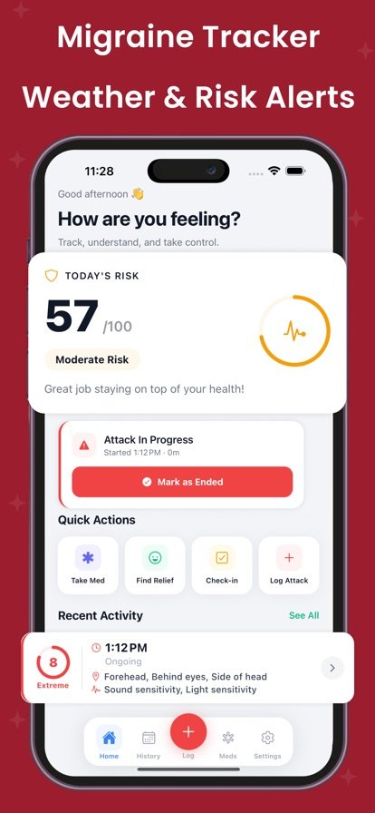 Migraine Tracker: Log Headache screenshot